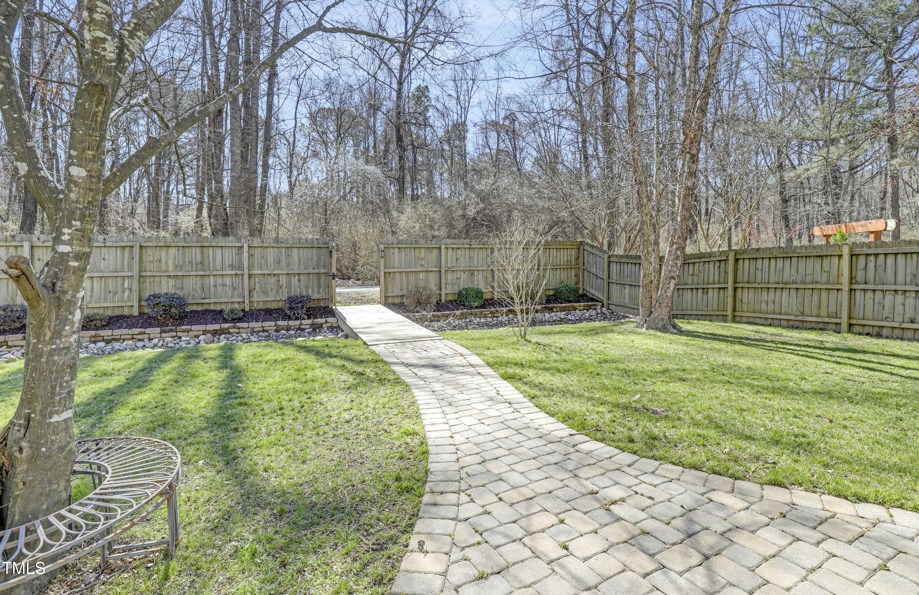 1600 Patterson Grove Road Apex, NC 27502 - Photo 41 of 46 Fenced backyard with access to the Beaver Creek Greenway