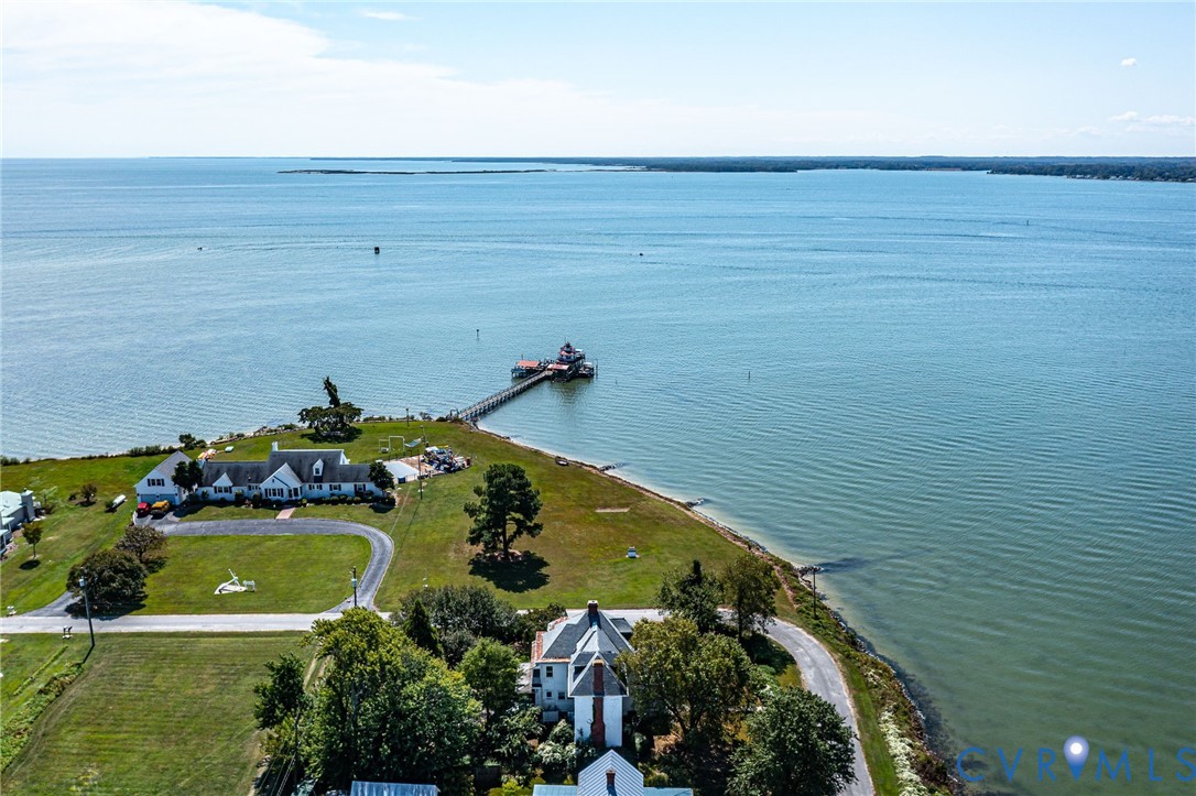 218 Fleeton Point Circle Reedville, VA 22539 - Photo 5 of 43 Aerial view of property and surrounding area featu