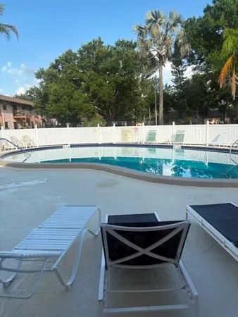 a view of outdoor space with seating area