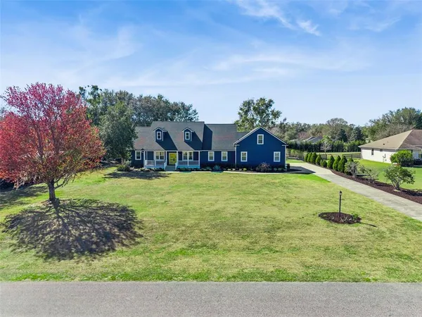 a house view with a garden space