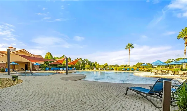 a view of outdoor space with seating