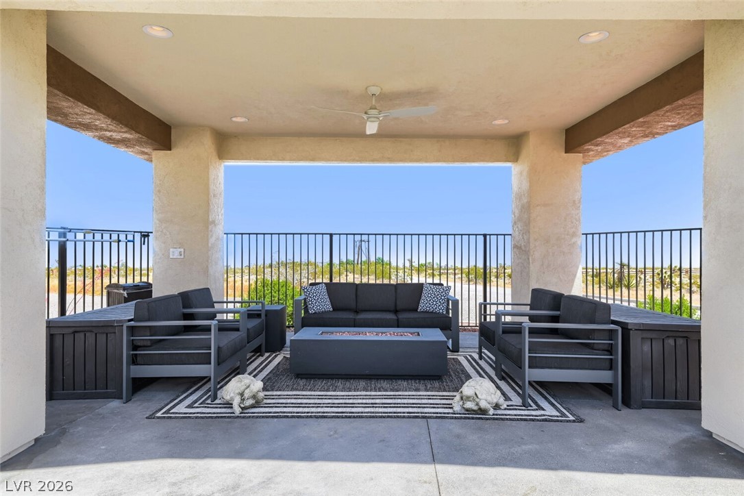 13490 Racel Street Las Vegas, NV 89166 - Photo 73 of 99 Covered Seating Area at Pool