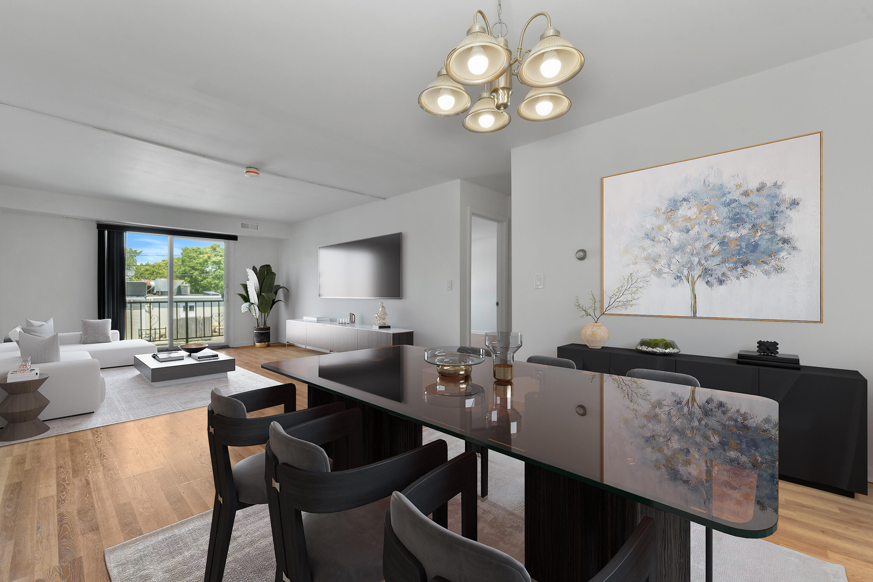 15 Oak Neck Road, Unit 24 Hyannis, MA 02601 - Photo 5 of 17 a view of a dining room and a kitchen with a table chairs