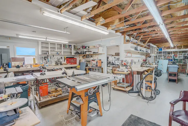 a view of a storage in a room