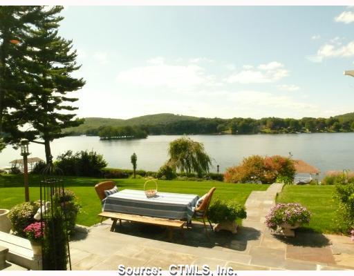 10 Morton Road Brookfield, CT 06804 - Photo 1 of 1 a view of a lake with a garden and lake view