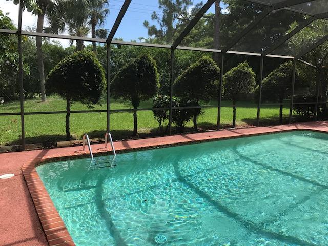 5869 Wind Drift Lane Boca Raton, FL 33433 - Photo 12 of 30 Pool Vista Backyard with trees