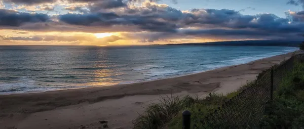 a view of beach and ocean