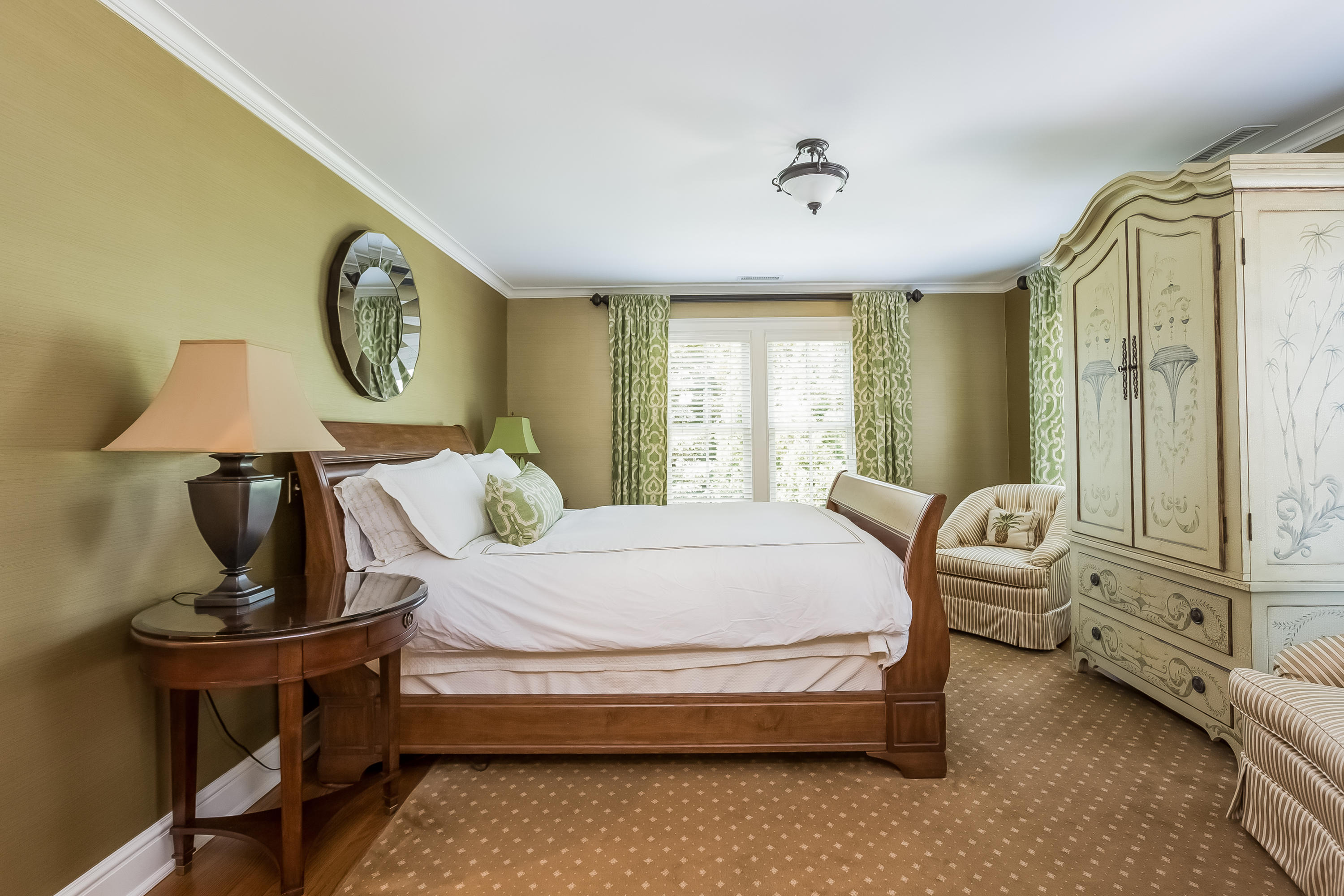 62 Stanton Road Darien, CT 06820 - Photo 29 of 52 a bedroom with a bed wooden floor and window