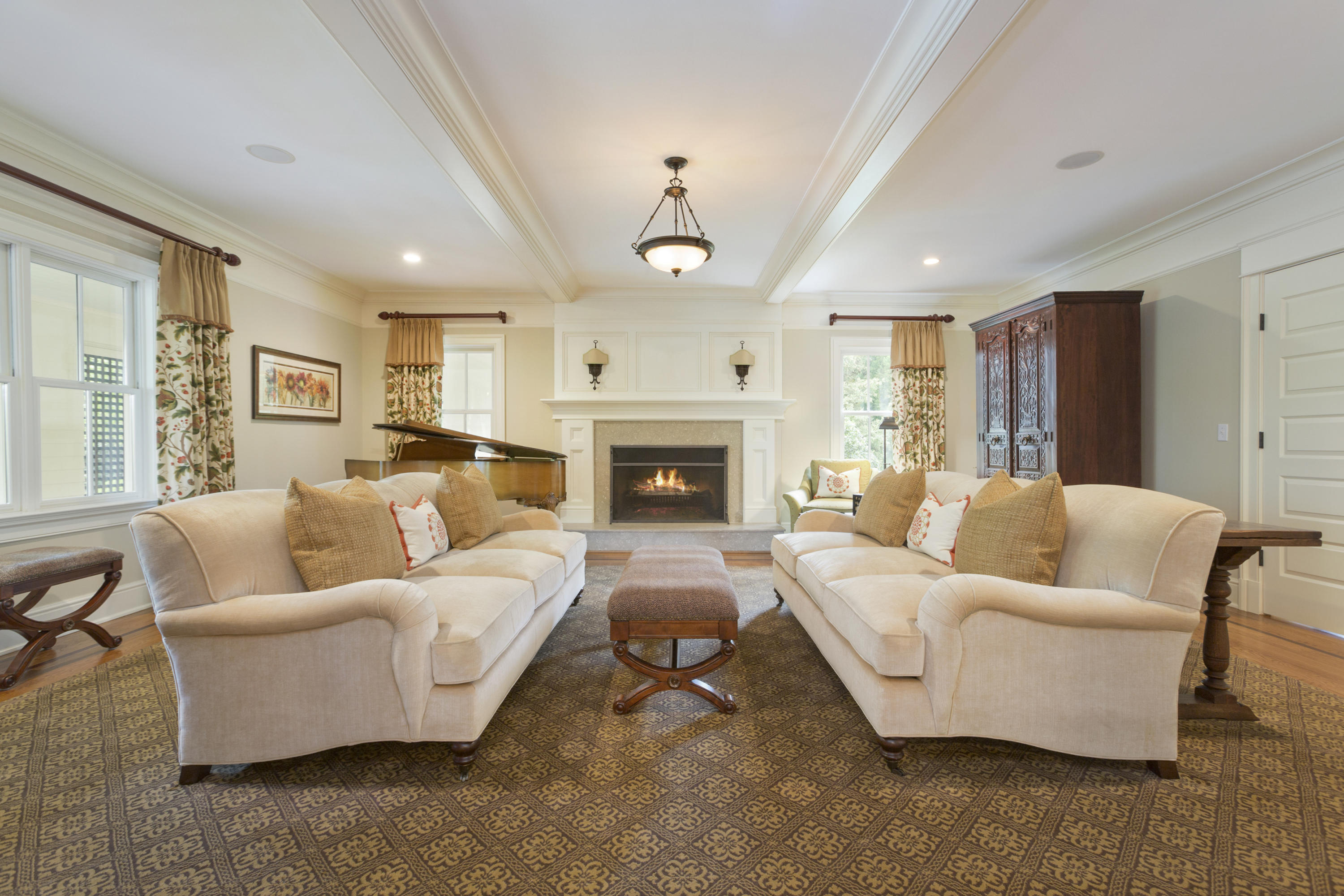 62 Stanton Road Darien, CT 06820 - Photo 7 of 52 a living room with furniture fireplace and window