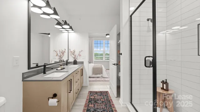 a kitchen with a sink and a refrigerator