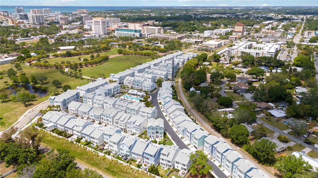 2344 Lindstrom Street Sarasota, FL 34237 - Photo 47 of 56 an aerial view of residential houses with outdoor space