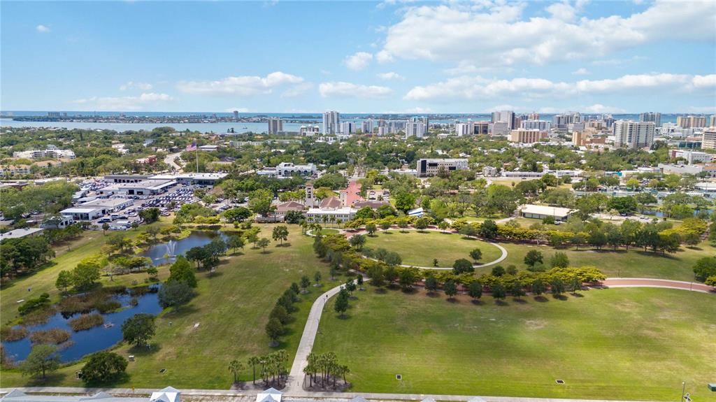 2344 Lindstrom Street Sarasota, FL 34237 - Photo 50 of 56 an aerial view of residential houses with outdoor space