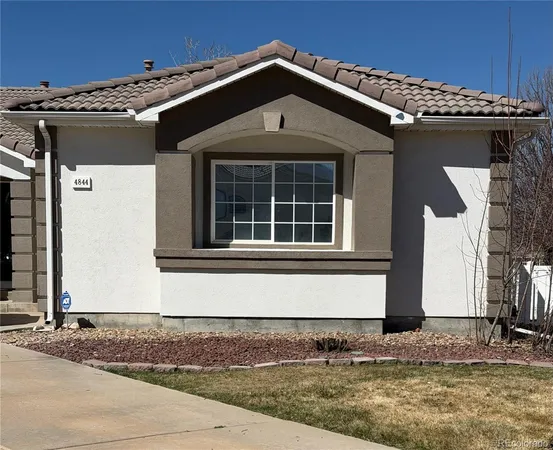 a front view of a house