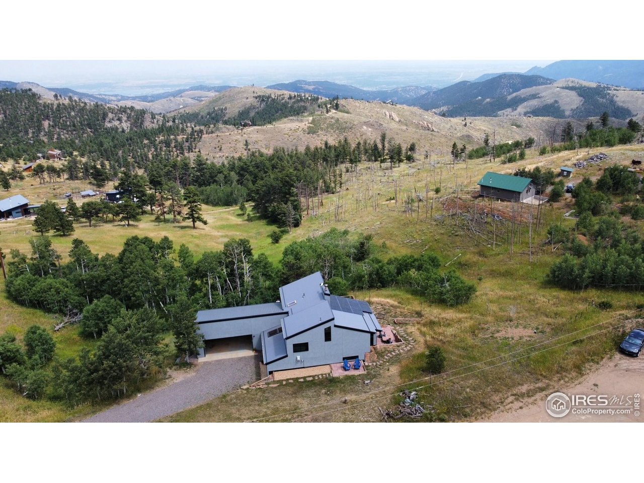 89 Gold Trail Boulder, CO 80302 - Photo 43 of 48 a aerial view of a house with a yard