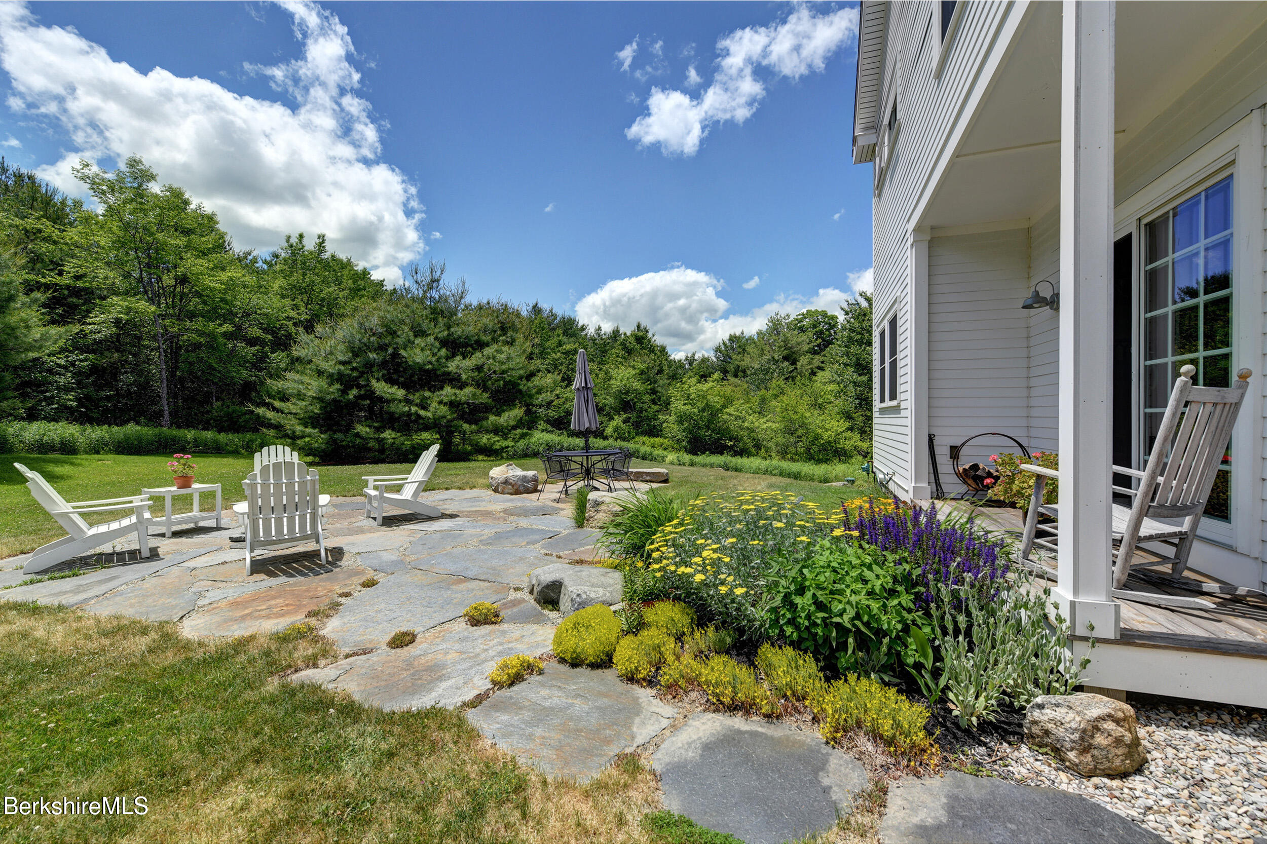 66 Access Road Becket, MA 01223 - Photo 40 of 54 40 back yard stone goshen stone patio