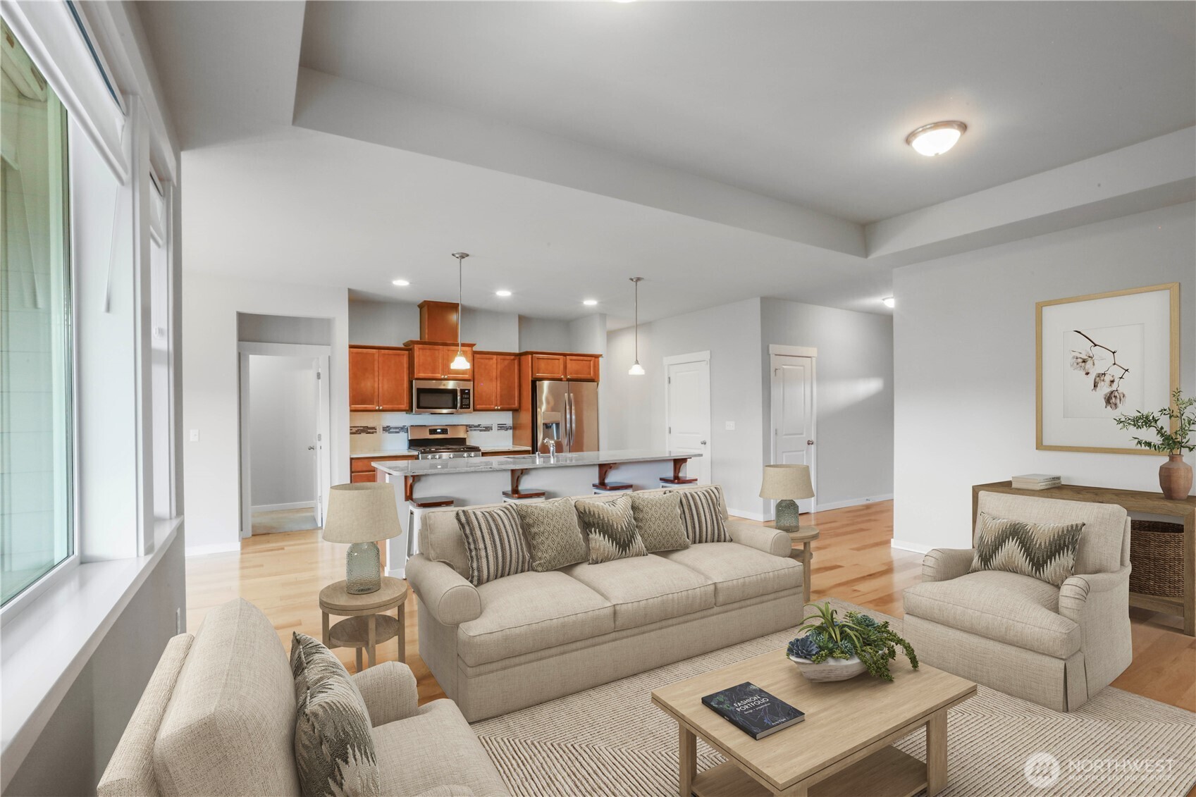 4192 McLaughlin Road Mount Vernon, WA 98273 - Photo 11 of 40 a living room with furniture and a large window