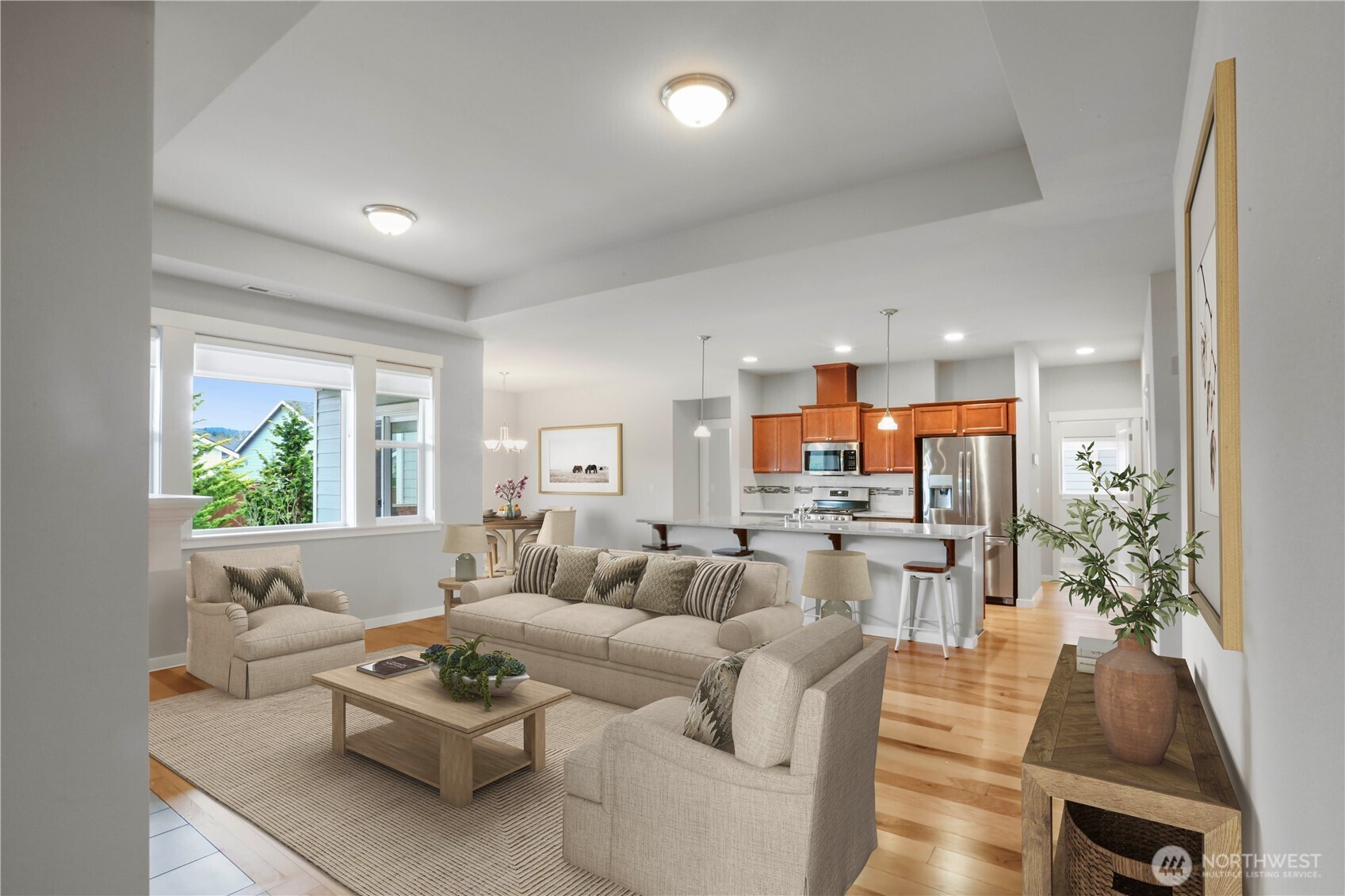 4192 McLaughlin Road Mount Vernon, WA 98273 - Photo 10 of 40 a living room with furniture and a large window