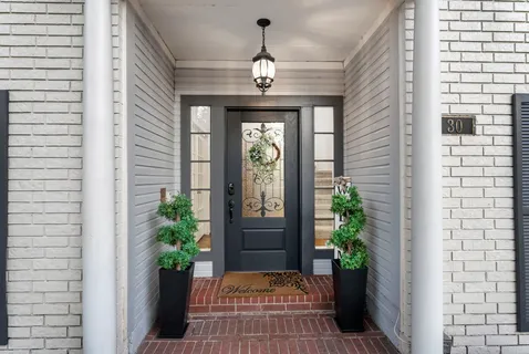 a front view of a house