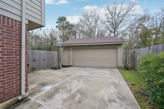 a backyard of a house