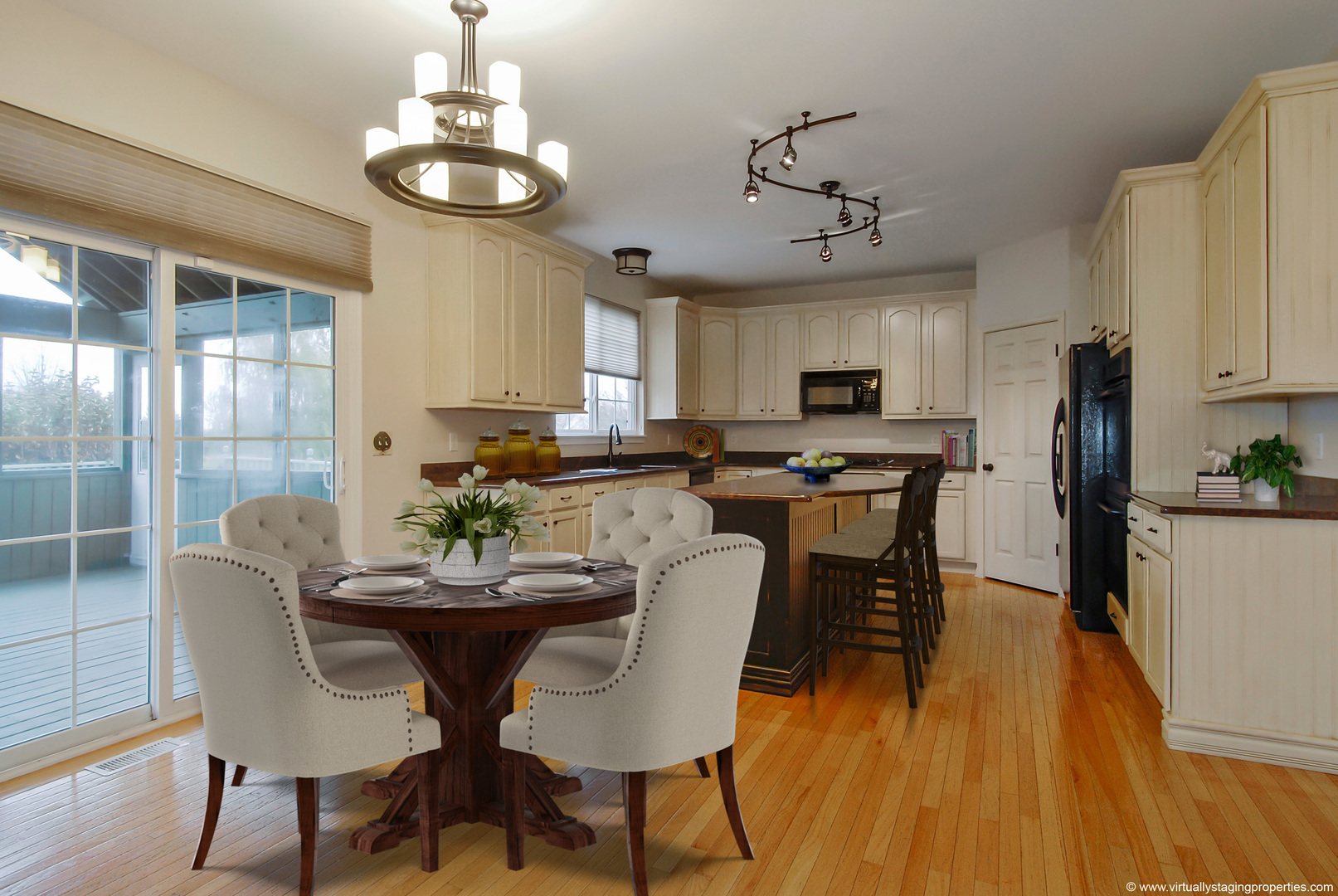 805 Myers Road Sugar Grove, IL 60554 - Photo 14 of 27 a view of a dining room with furniture window and wooden floor