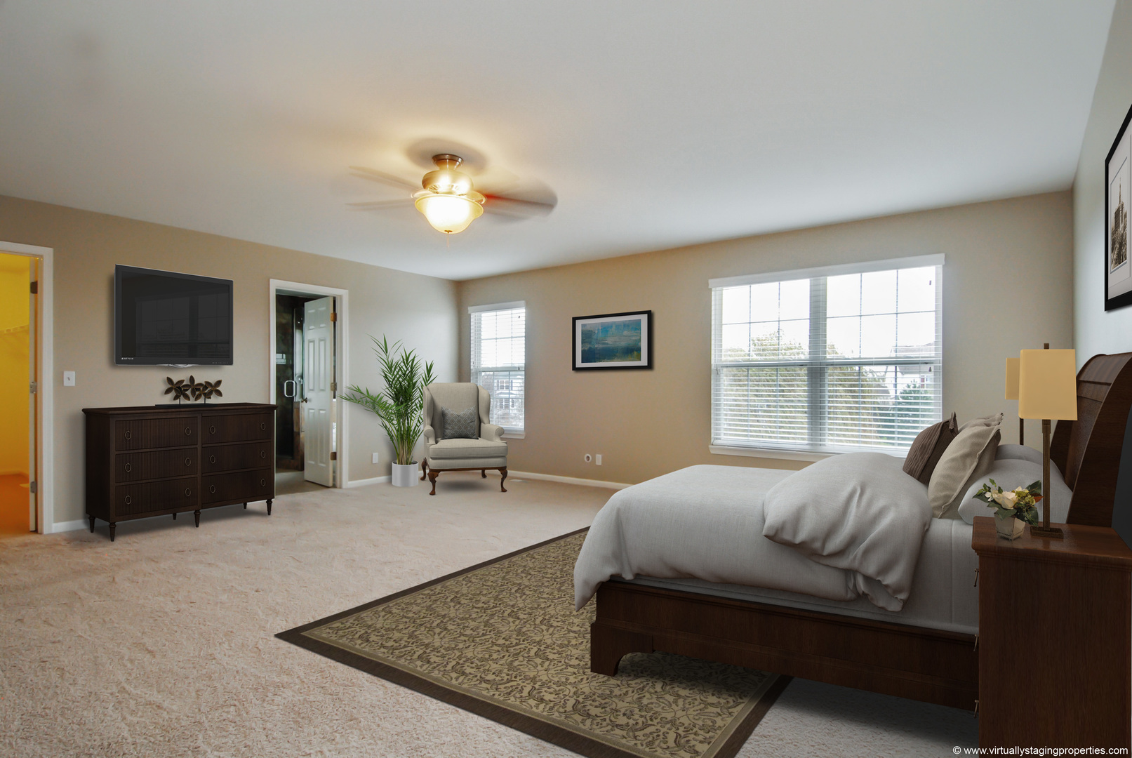 805 Myers Road Sugar Grove, IL 60554 - Photo 20 of 27 a living room with furniture fireplace and a flat screen tv