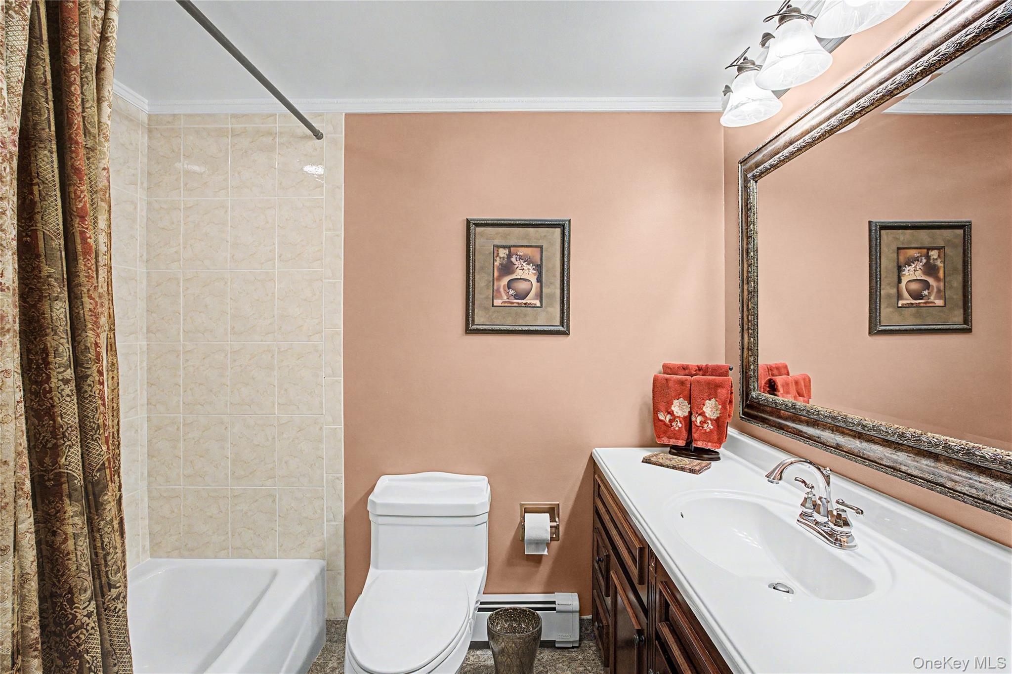 9 South Pond Trail Ridge, NY 11961 - Photo 36 of 40 a bathroom with a sink mirror vanity and toilet