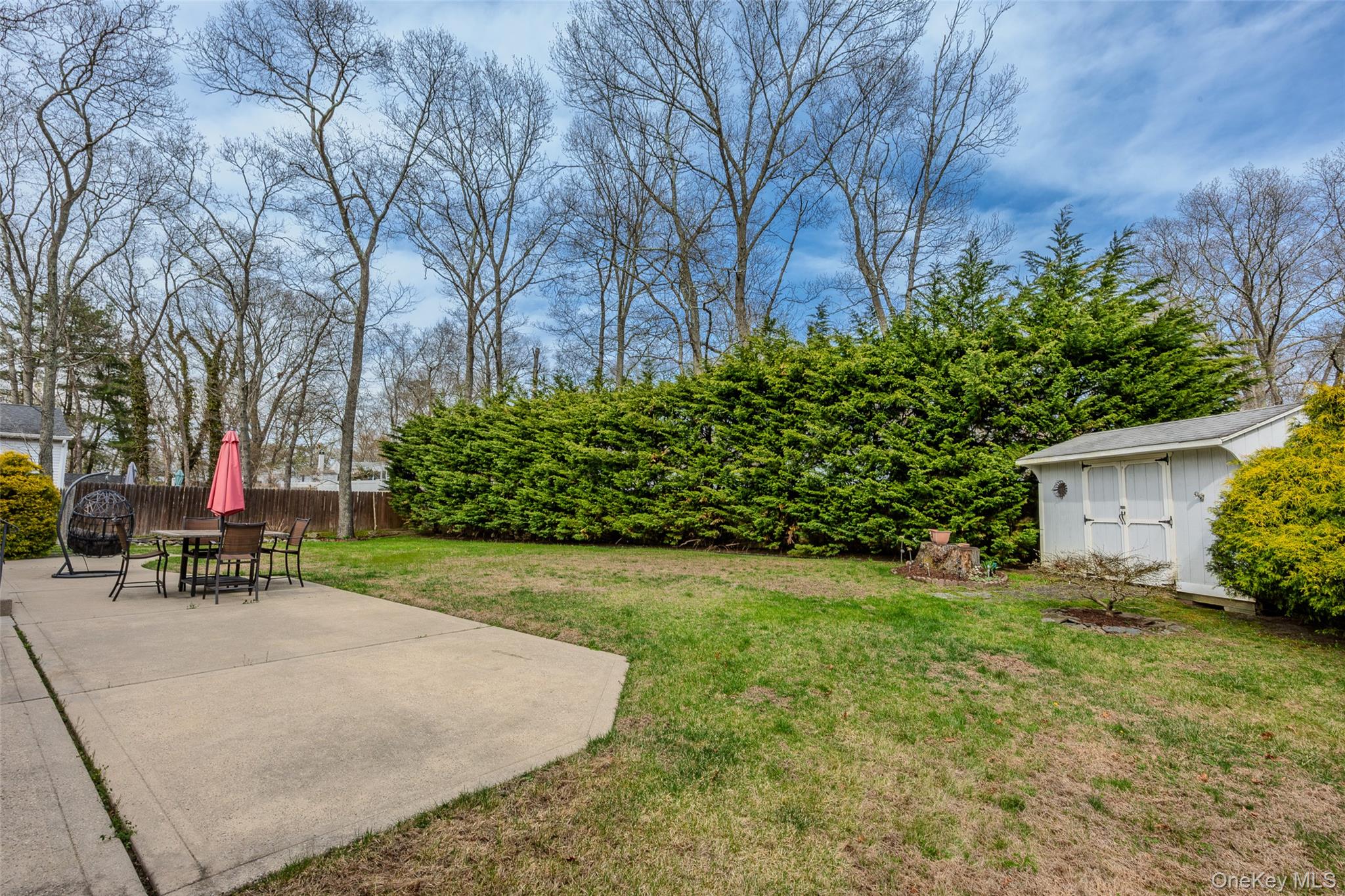 9 South Pond Trail Ridge, NY 11961 - Photo 9 of 40 a view of a backyard with sitting area