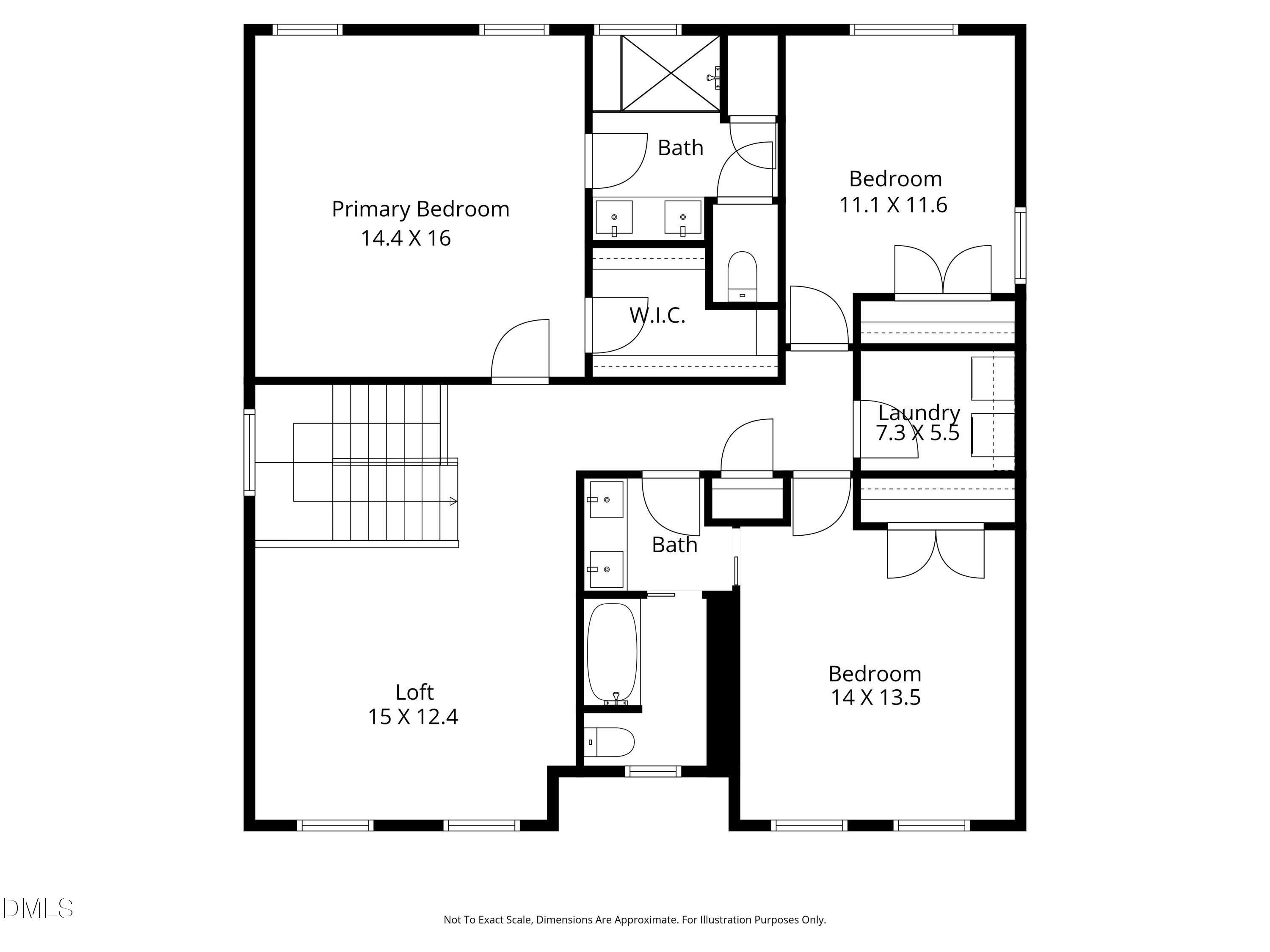 110 Freewill Place Raleigh, NC 27603 - Photo 18 of 19 2nd_floor photo_110 Freewill Place