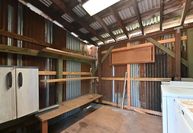 a view of a storage room