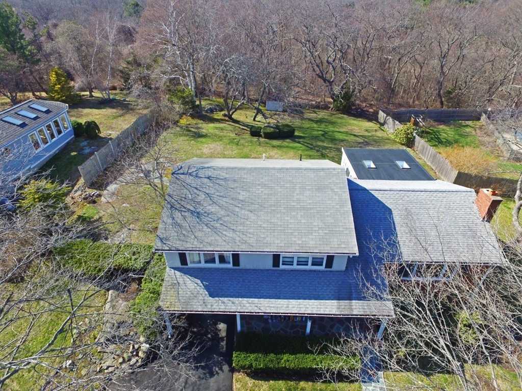18 Jane Road Marblehead, MA 01945 - Photo 6 of 26 an aerial view of a house with a yard basket ball court and outdoor seating