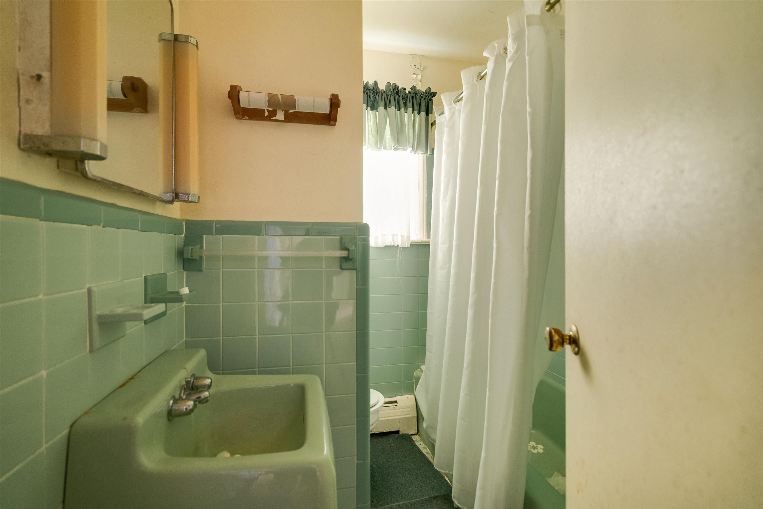 7676 Webbs Mill Road Spring Hope, NC 27882 - Photo 10 of 10 a bathroom with a shower and a sink
