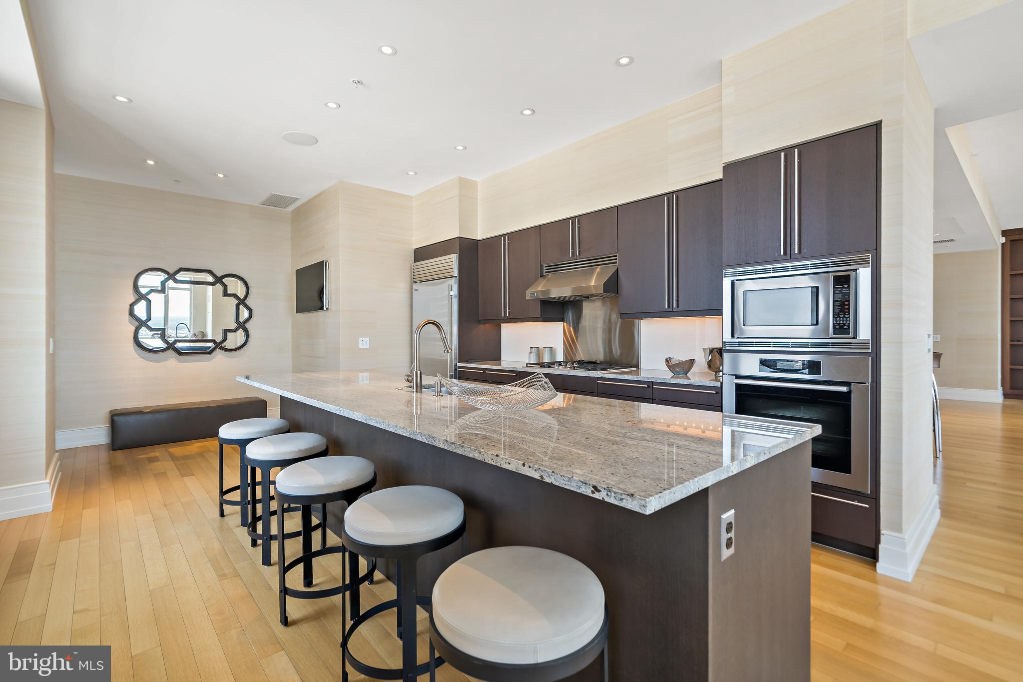 130 South 18th Street, Unit 3102 Philadelphia, PA 19103 - Photo 12 of 43 Convenient Island for Prep and Gathering