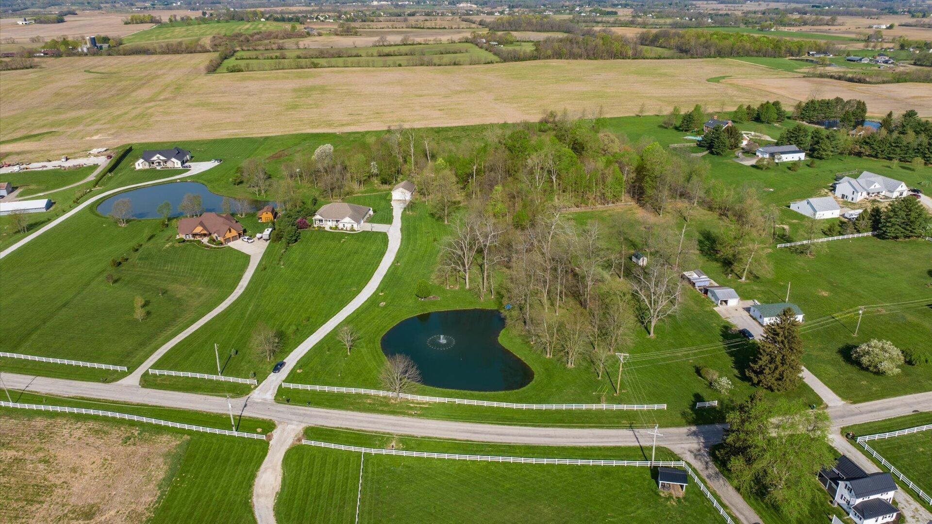 4225 Election House Road Northwest Lancaster, OH 43130 - Photo 82 of 96 Drone view from front of property