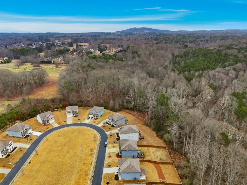 1849 Hanwoo Lane Powder Springs, GA 30127 - Photo 47 of 47 an aerial view of a house with a lake view