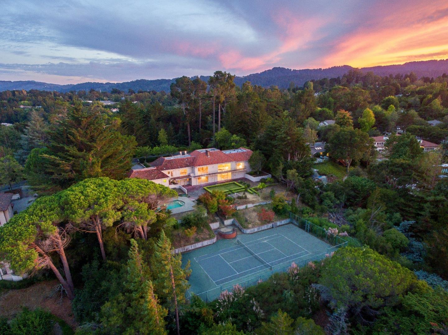460 Pullman Road Hillsborough, CA 94010 - Photo 1 of 34 a view of a city with sunset view