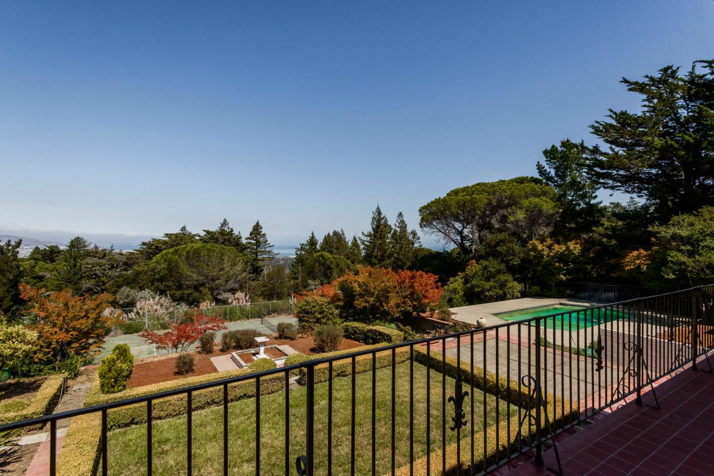 460 Pullman Road Hillsborough, CA 94010 - Photo 11 of 34 a view of a balcony
