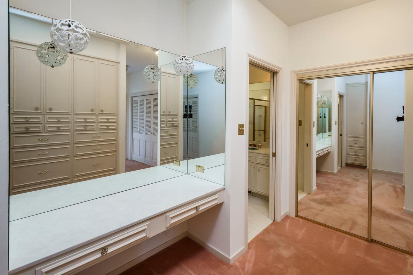 460 Pullman Road Hillsborough, CA 94010 - Photo 28 of 34 a room with a bed and a view of bathroom