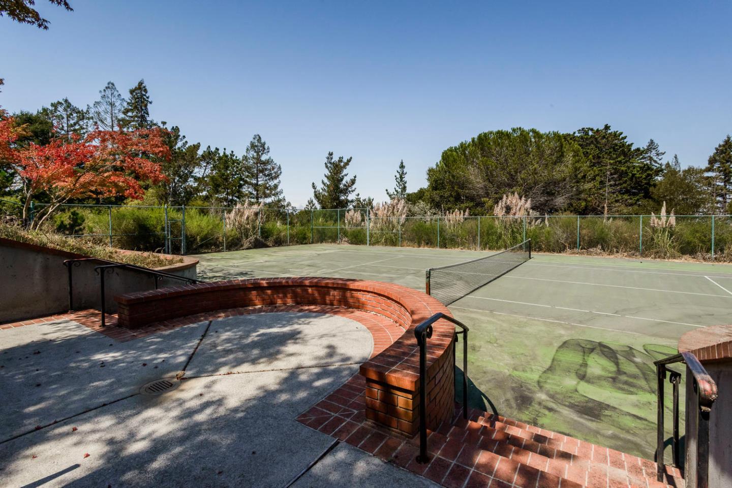 460 Pullman Road Hillsborough, CA 94010 - Photo 33 of 34 a view of a backyard with sitting area