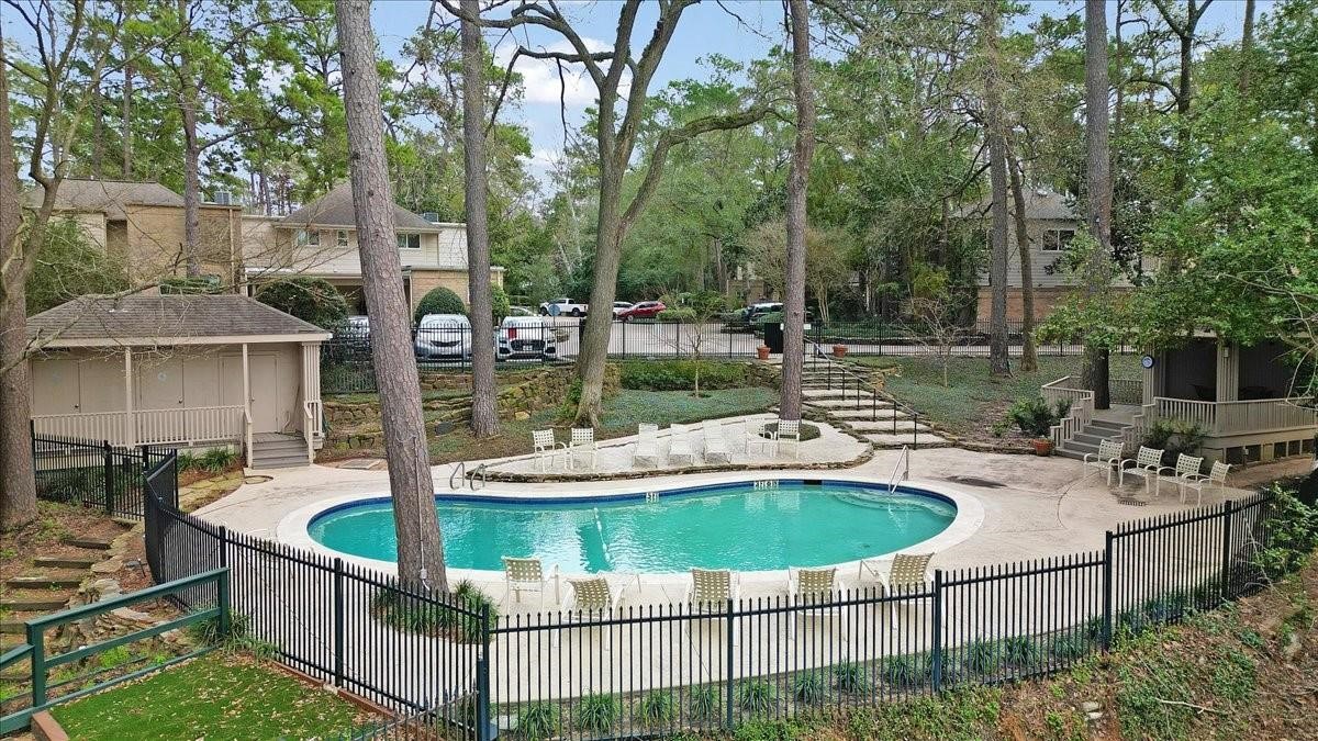 201 Vanderpool Lane, Unit 130 Houston, TX 77024 - Photo 35 of 41 The beautiful community pool sits on the eastern back of Buffalo Bayou that has amazing views of a bend in the waterway.