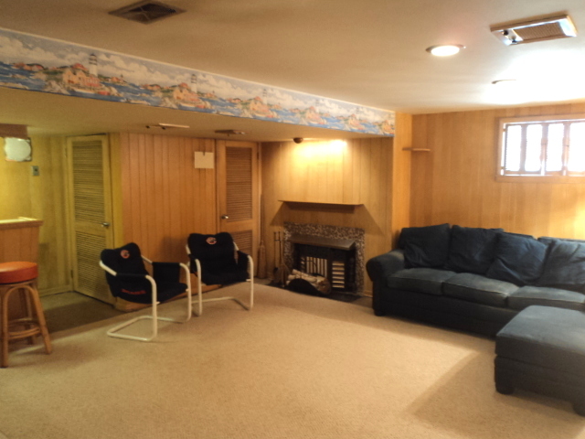 161 Gage Road Riverside, IL 60546 - Photo 27 of 32 a living room with furniture a fireplace and a flat screen tv