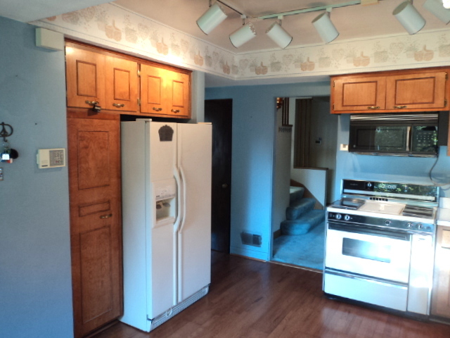 161 Gage Road Riverside, IL 60546 - Photo 8 of 32 a view of kitchen with stainless steel appliances wooden floor and chair