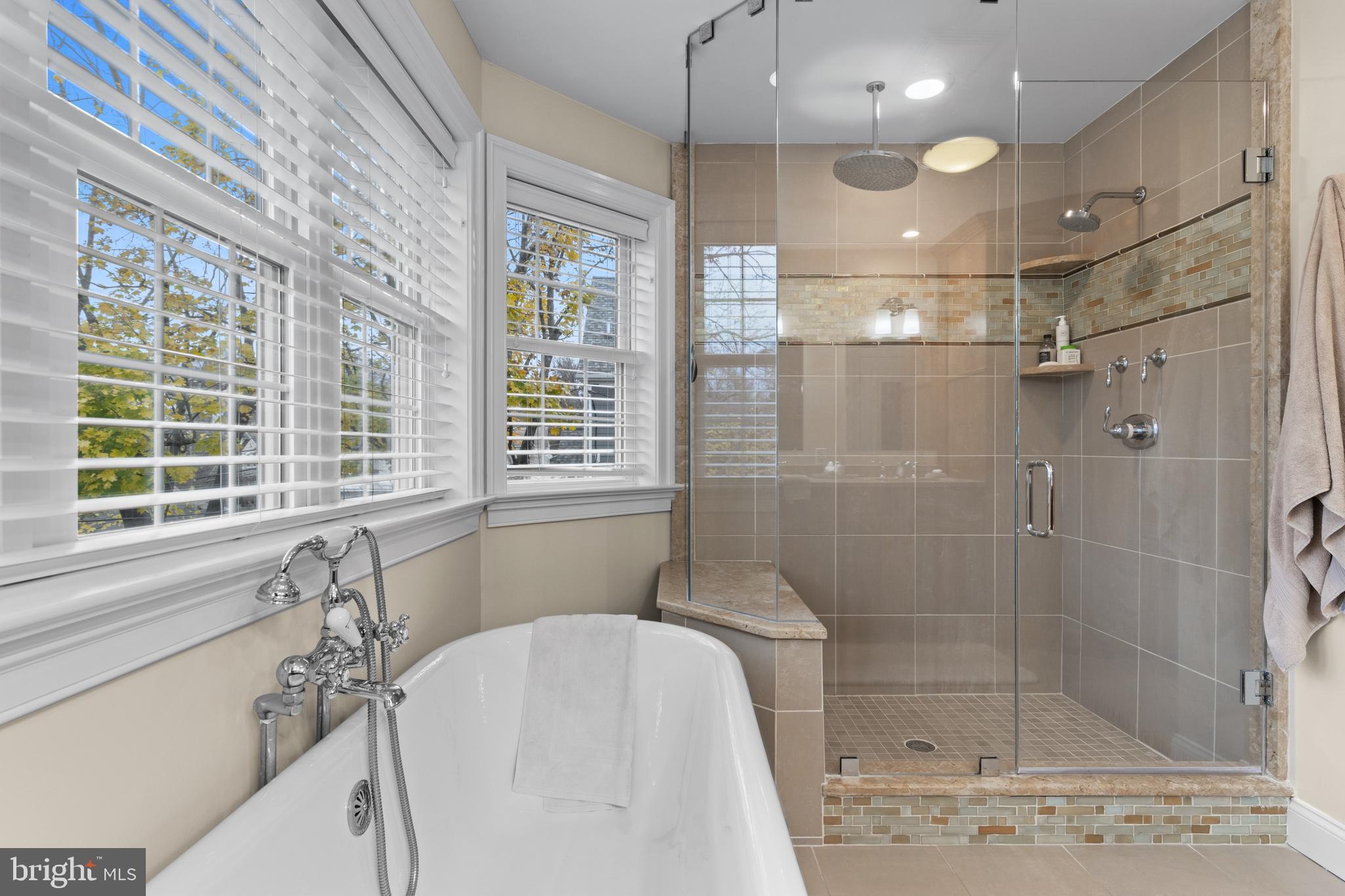 330 Dudley Avenue Narberth, PA 19072 - Photo 12 of 21 a bathroom with a bathtub and a shower