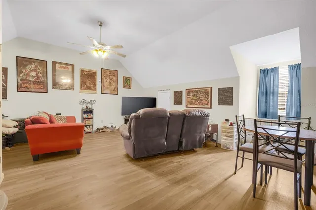 a living room filled with furniture