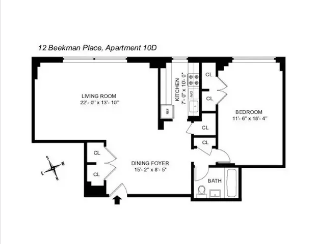 $745,000 | 12 Beekman Place, Unit 10D | Midtown East