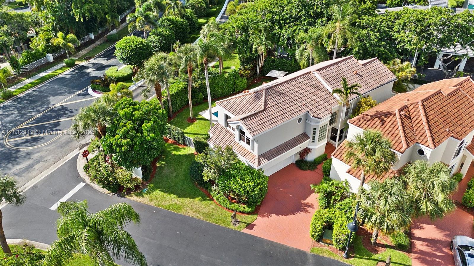17723 Tiffany Trace Drive Boca Raton, FL 33487 - Photo 40 of 44 an aerial view of a house with a yard and garden