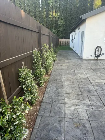 a view of a pathway of a building