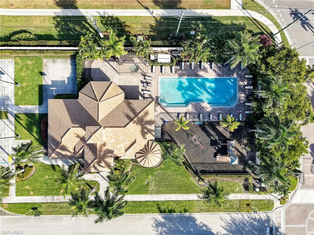 1365 Serrano Circle Naples, FL 34105 - Photo 40 of 46 Aerial view of a pool area