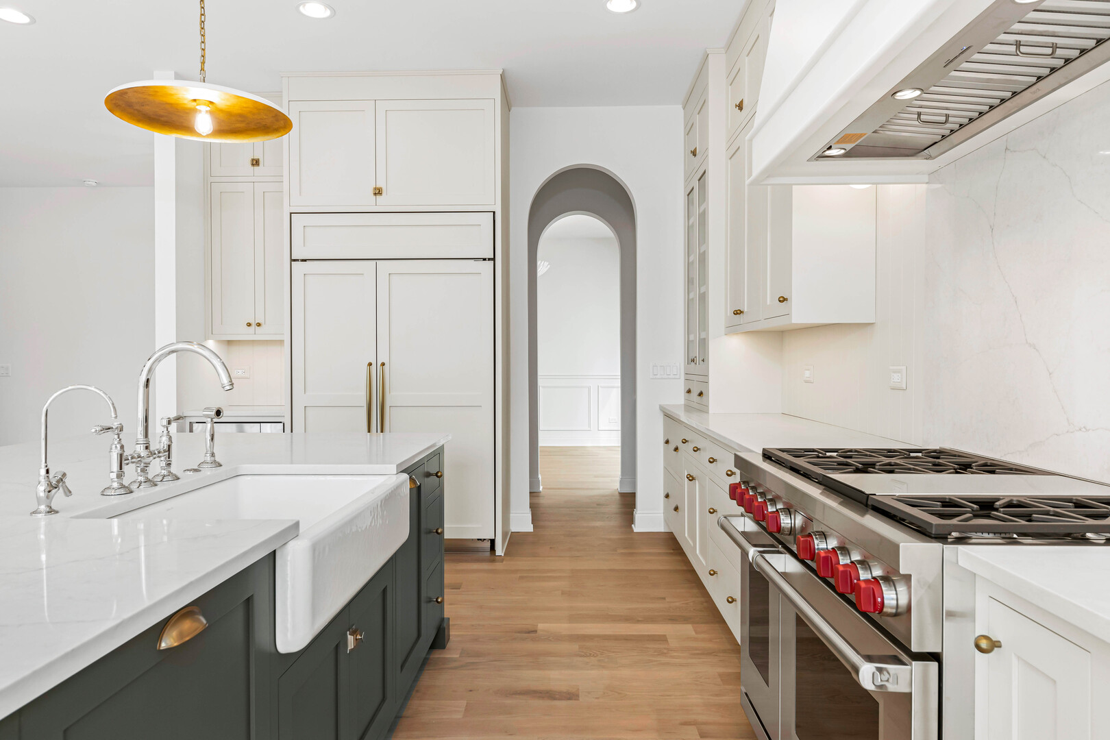 660 Eagle Street Naperville, IL 60563 - Photo 14 of 45 a kitchen with sink a stove and cabinets