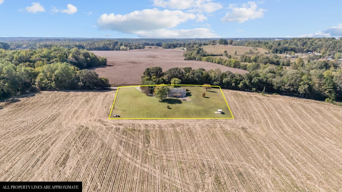 365 Little Benton Road Mansfield, TN 38236 - Photo 50 of 53 an aerial view of a house with a swimming pool
