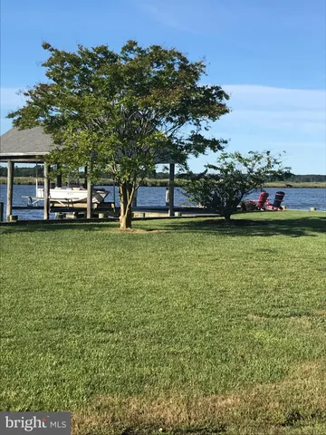a view of a lake with houses